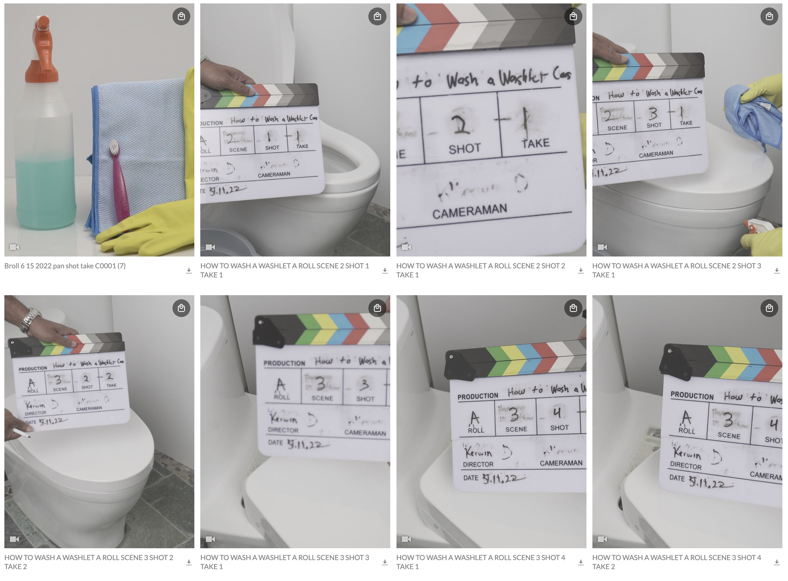 MilaNote Storyboard: How To Clean WASHLET